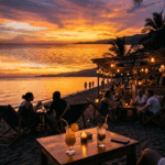 Coucher de soleil au Lac Tanganyika - sunset sessions au Worldbeach Burundi Bujumbura avec cocktails et musique