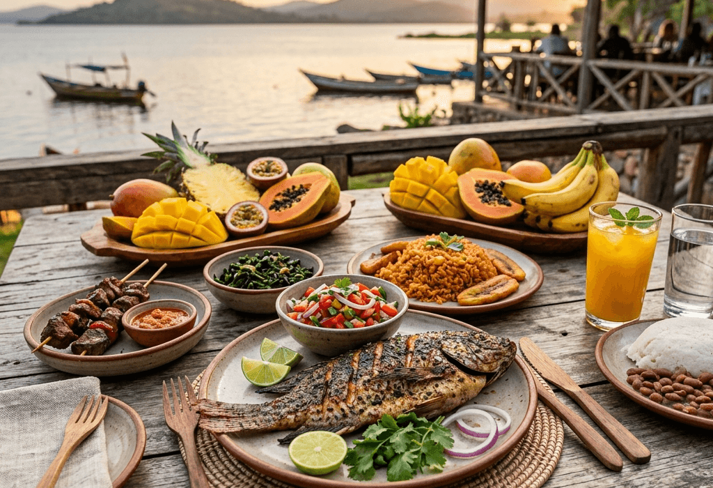 Top 5 plats incontournables du restaurant Worldbeach Burundi - cuisine africaine au bord du Lac Tanganyika Bujumbura